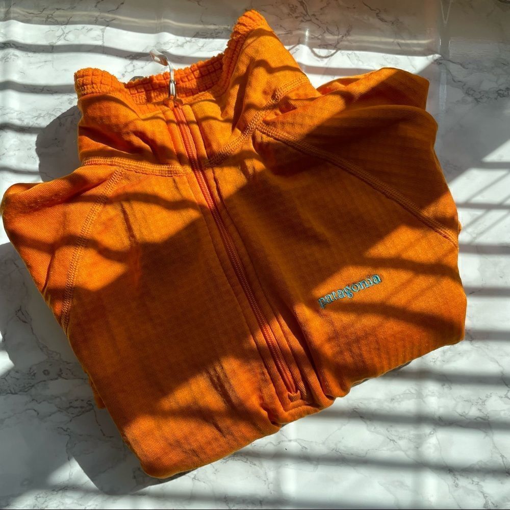 PATAGONIA Light Orange 1/2 Zip Pullover Sweater - Picture 9 of 9